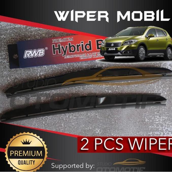 WIPER SX4 SX 4 RWB HYBRID GRAPHITE / WIPER RWB SUZUKI SX4 SX 4 2 PCS MURAH