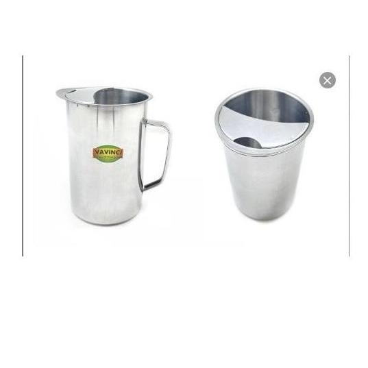 Water Jug Teko Air Pitcher Stainless Vavinci 11Cm 2L Mirip Zebra