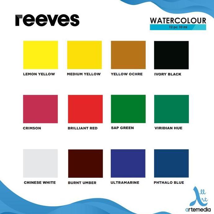 Newarc- Cat Air Reeves Watercolor Paint Tube Set