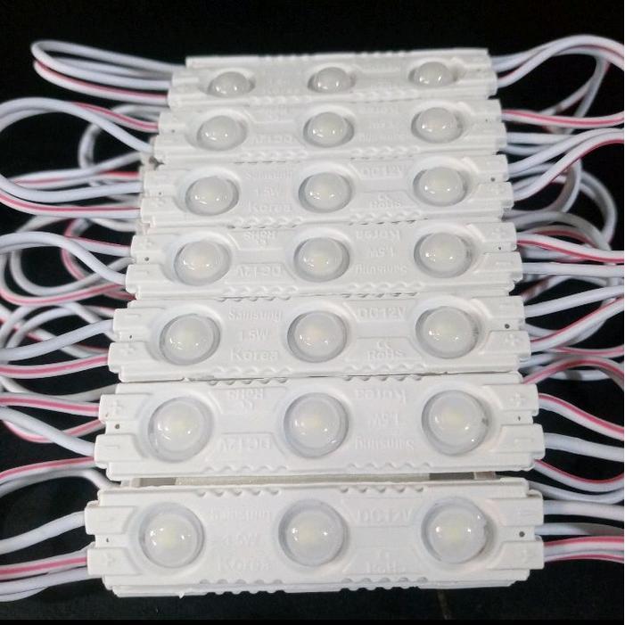 lampu led 3 mata samsung 12V 1.5W cahaya putih