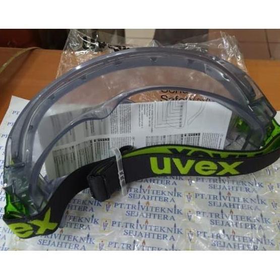 KACAMATA SAFETY GOGGLE UVEX 9301-906,GOOGLE UVEX GREEN STRAP,