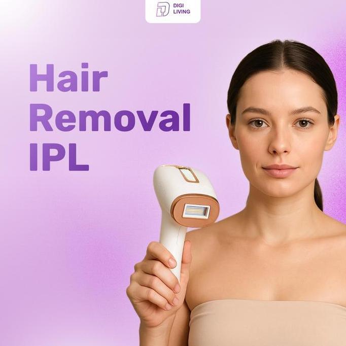 DIGILIVING - IPL Hair Removal Laser Epilator | Hair Remover - Alat Cukur Penghilang Bulu Rambut