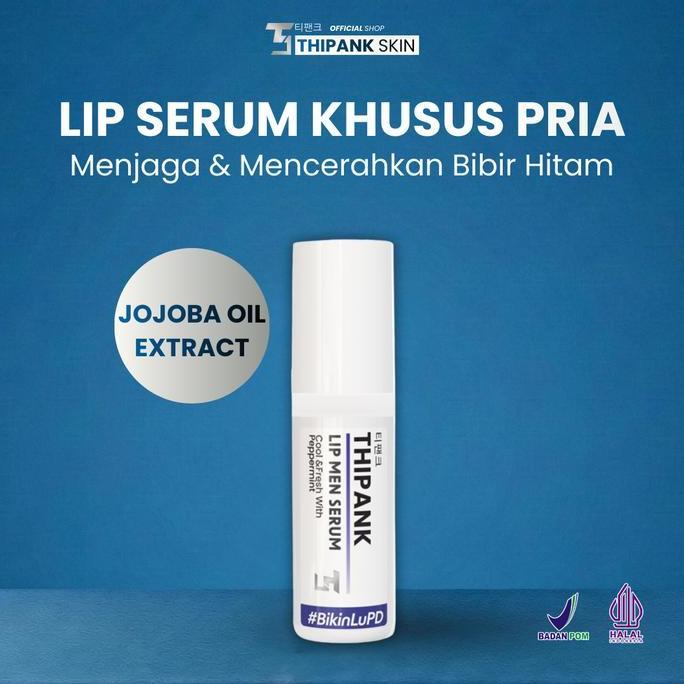 Saundarya- (1 Pcs) Thipank Lip Serum Pria With Extrack Peppermint Lip Serum Cowok Terbaik Lip Serum 