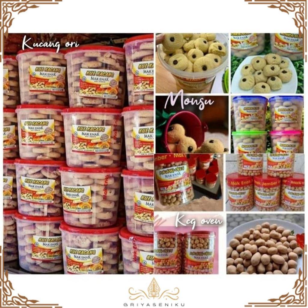 Special Price Aneka Kue Produk Mak Enak - Kue Kacang Mak Enak - Kacang Oven - Monde Susu - Lidah Kuc