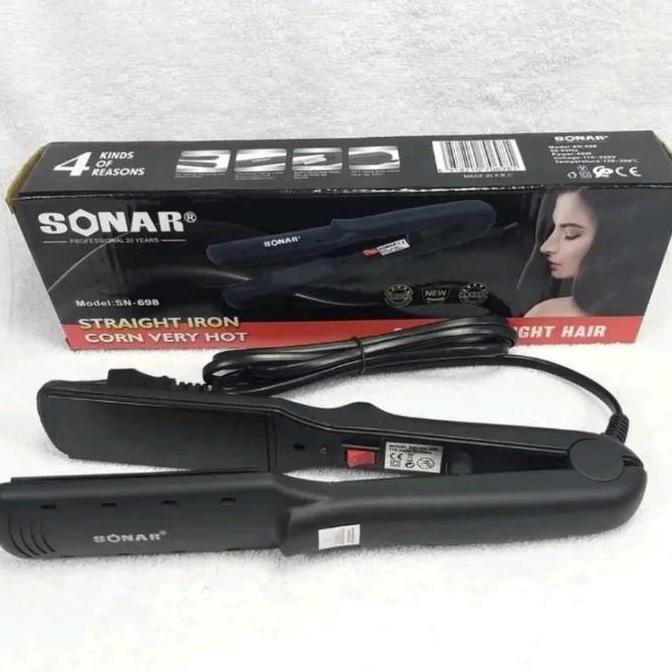 [ORI] Catokan Rambut 698 Pelurus Rambut Curly Straightener dengan On/Off - Sisir