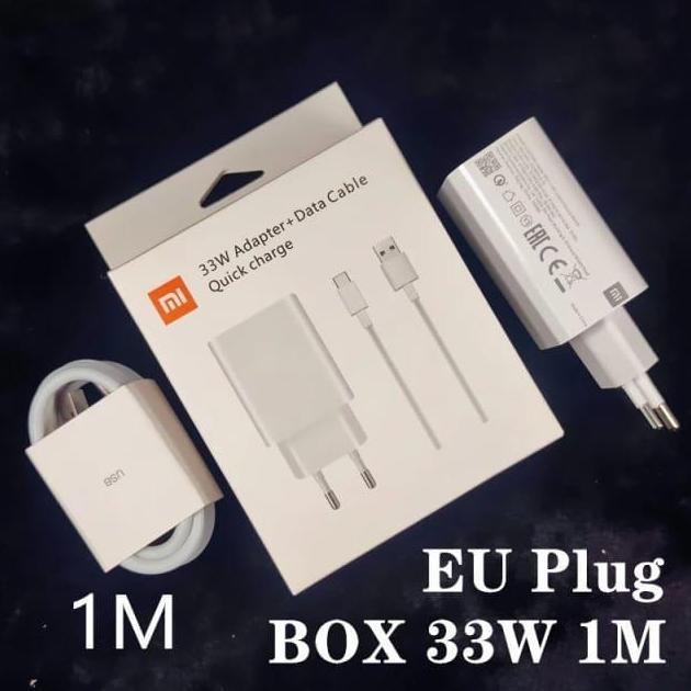 ORIGINAL ADAPTOR CHARGER XIAOMI REDMI NOTE 9 PRO 33W TURBO CHARGE