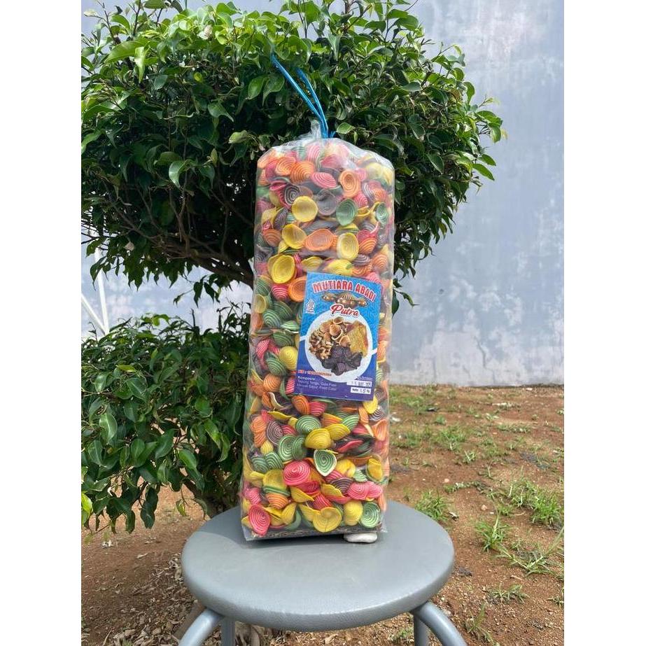 CEMILAN HITS KRIPIK KUE KUPING GAJAH RAINBOW 1KG  SNACK MANIS RENYAH BERWARNA-WARNI COCOK UNTUK SANT
