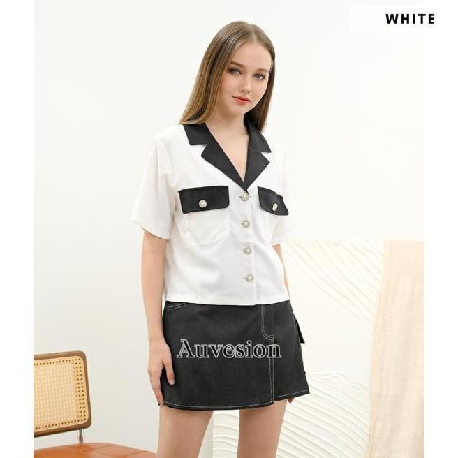 Bianca Collar Button Top Bianca Collar Button Top 6237 Blouse Atasan Wanita