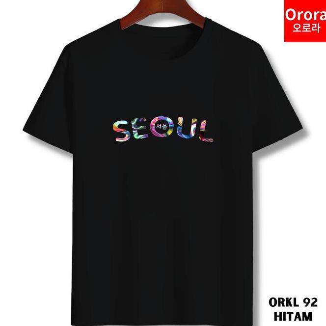 Kaos Wanita Korea Kaos Wanita Korea Seoul - Baju Atasan Sablon