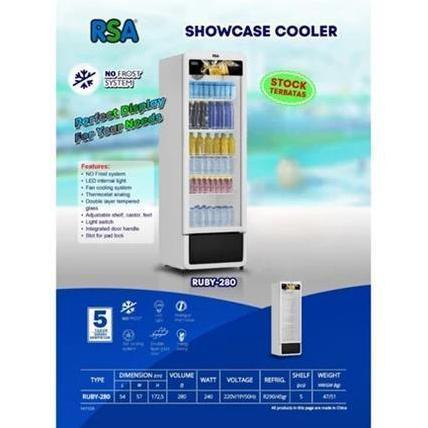 RSA SHOWCASE RUBY-280 NO FROST/SHOWCASE GEA RUBY280 LITER NO FROST/RSA SHOWCASE RSA RUBY 280 SHOWCAS
