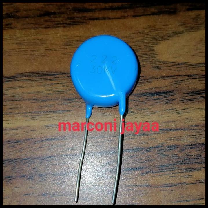 DISKON KAPASITOR KERAMIK 222=2,2NF 30KV D27 