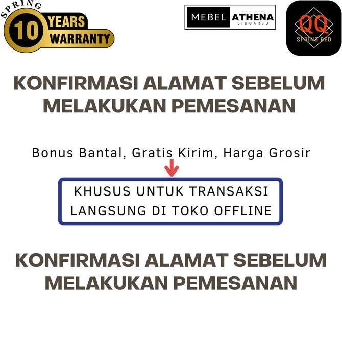 Terlaris Qq Springbed Boxy Maxima Full Set Uk.160 Dipan+Kasur+Sandaran (Nota)