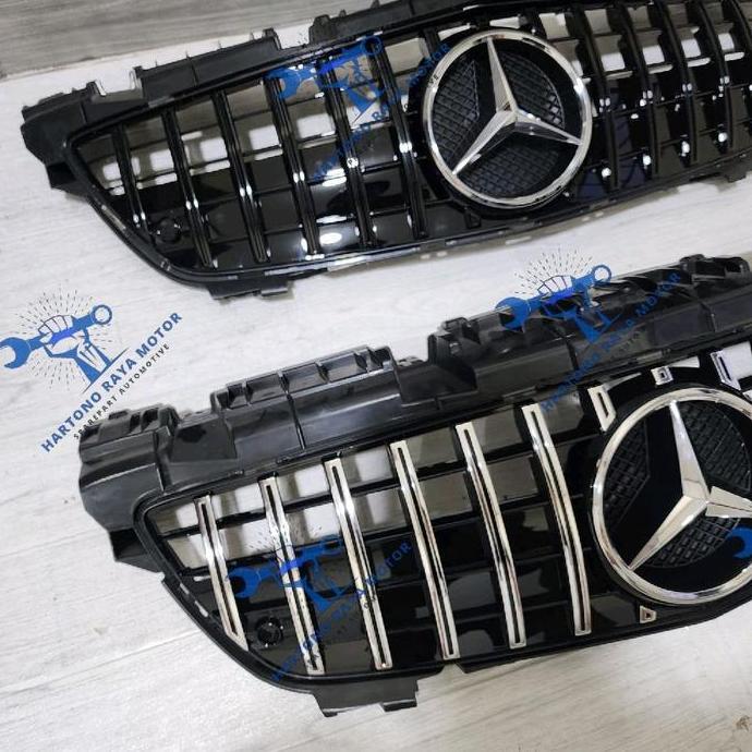 Grill Gtr Gt Mercedes Benz R172 W172 Slk 2011-2015 Grille R172 Slk Class With Emblem Logo - Black