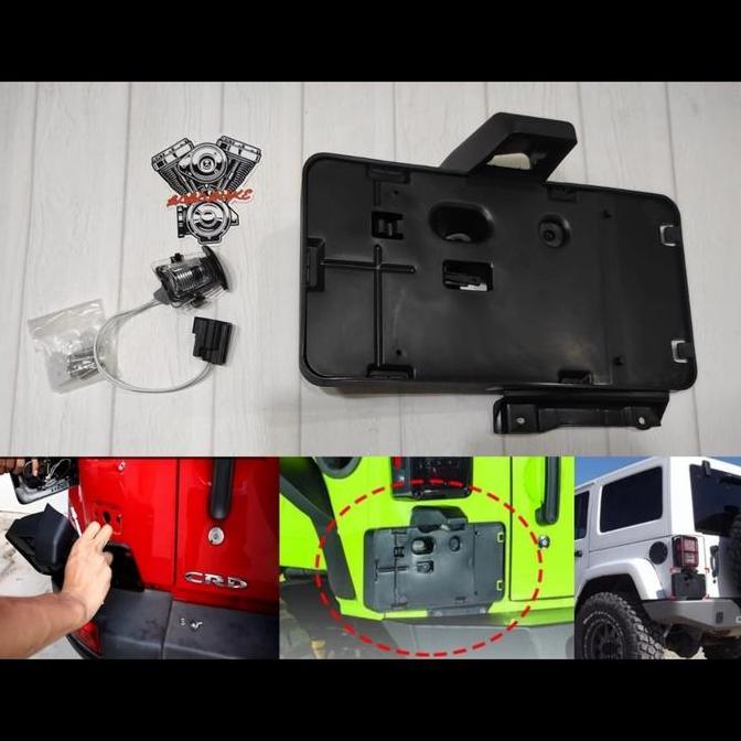 Tatakan Plat Nomor Jeep Jk Rubicon Wrangler License Holder Jeep