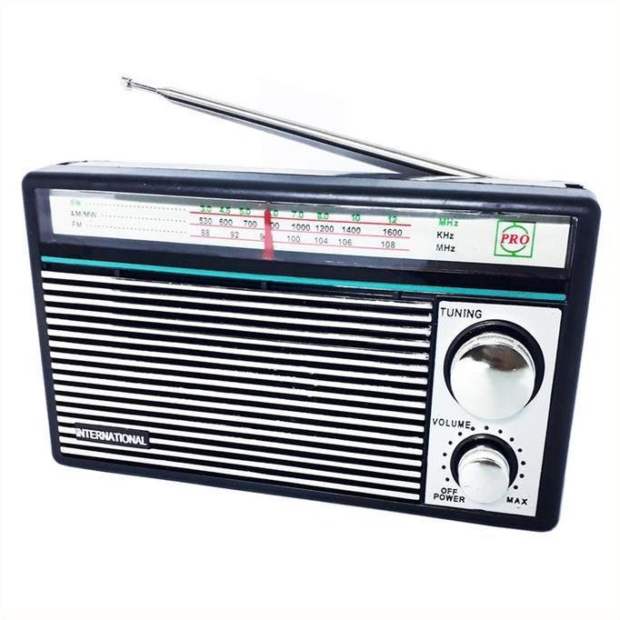 Radio International F-1211 Portable AM FM Radio Jadul