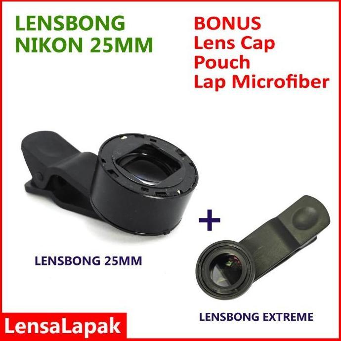 Lensbong Lensa Prosumer Macro Makro 25mm for HP Handphone