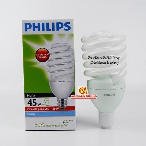 Philips Helix 45w / Lampu Philips 45 watt / Philips Tornado / Cahaya