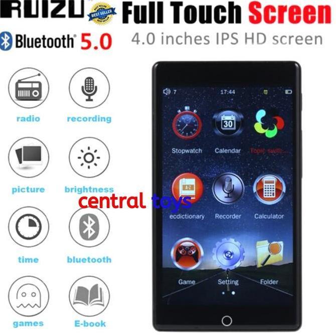 RUIZU H1 8GB Touch Screen MP3 Player Bluetooth built-in speaker
