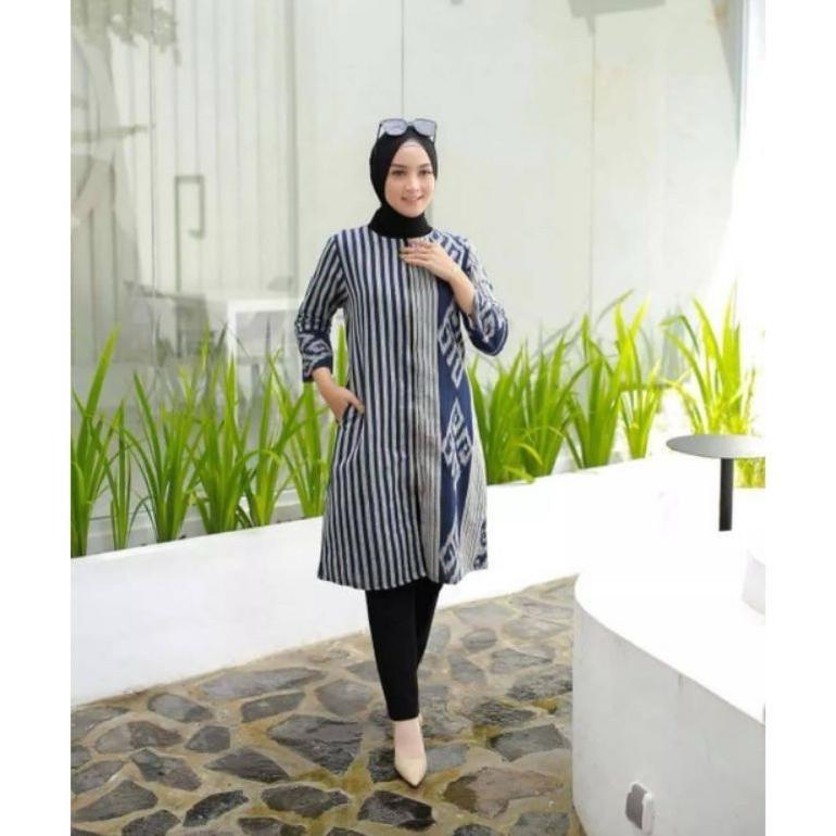 Premium Tunik Tenun-Tunik Tenun Jepara-Tunik Tenun Etnik Nayanika Boutiq