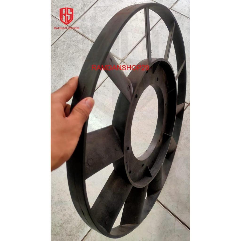 Kipas Plastik Kompresor Shark Fly Wheel Plastic 15 HP Puli Plastik