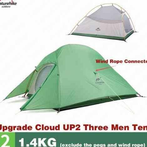 Terlaris Tenda Cloud Up 2X 210T Naturehike Nh17T001-T 210T (Upgrade Version)