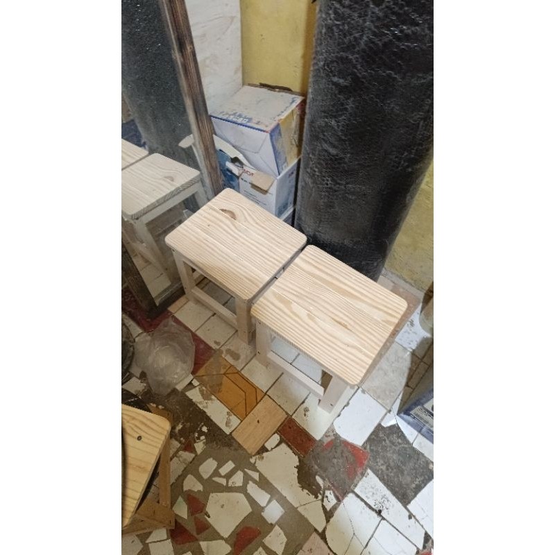 Bangku Anak Kayu Bangku Cafe Bangku Santai Dingklik Kayu Jengkok Kayu