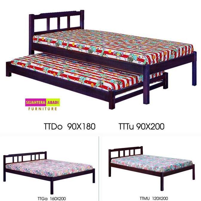 Terlaris Ranjang Kayu Knockdown, Ranjang Single, Ranjang Ligna ( Non Kasur )