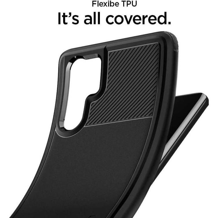 Case Huawei P30 Pro Spigen Softcase Corbon Fiber Rugged Armor Casing