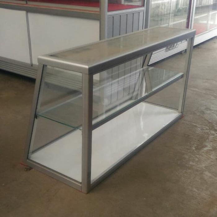 etalase makanan warung P.100 model miring