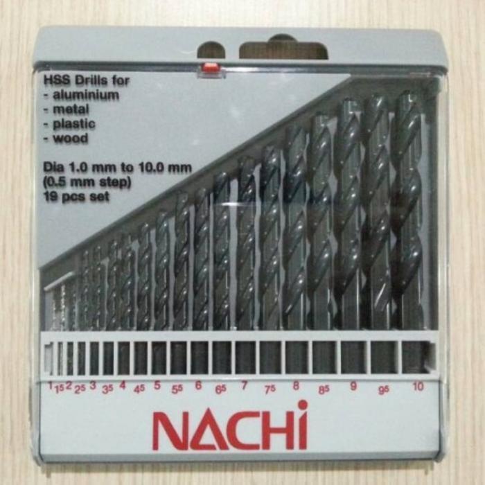 MATA BOR NACHI SET 1-10mm 19pcs MATA BOR BESI NACHI SET 19 PCS