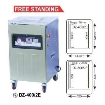 GETRA VACUUM PACKAGING MACHINE FREE STANDING DZ400/2E / DZ 400/2E Mesin Sealer