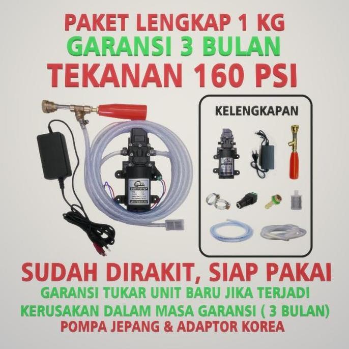 (TEKANAN 160 PSI) Alat Cuci Motor Mini Steam HR