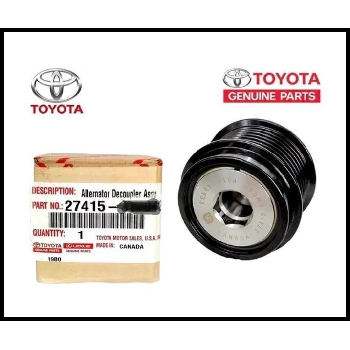 TERLARIS PULLEY DINAMO AMPERE PULLEY ALTERNATOR  27415-0WXGI ORI ALPHARD VELLFIRE 2AZFE 
