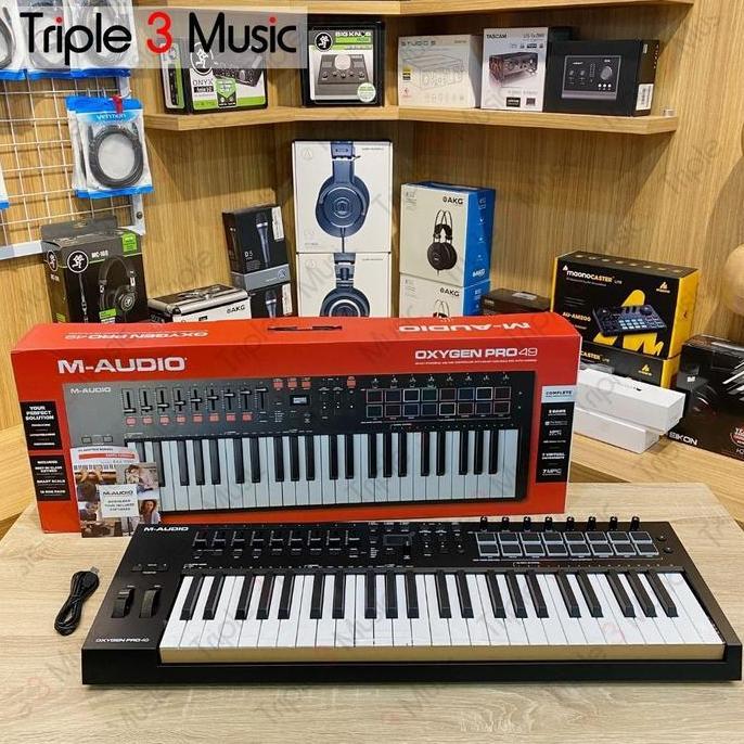 TERBARU M-AUDIO OXYGEN PRO 49 MIDI CONTROLLER 49 KEYS