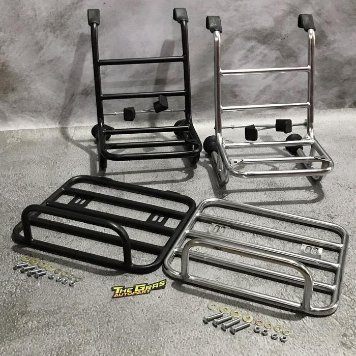 Tatakan Tambahan Backrack Frontrack Rak Depan Belakang Vespa Clasik Model Portador Px Excel Backrack