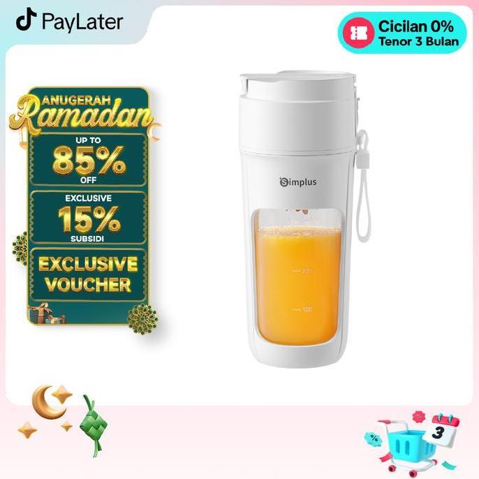 Ramadan Super DealsSimplus Blender Portabel 340Ml Juicer Multifungsi Gelas Siap Minum 10 Set Mata Pi