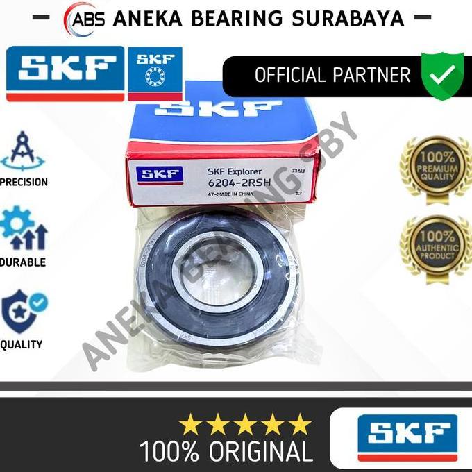 Promo BEARING 6204 2RS C3 SKF ASLI LAKER PINTU MOTOR POMPA RODA 20X47X14 Diskon