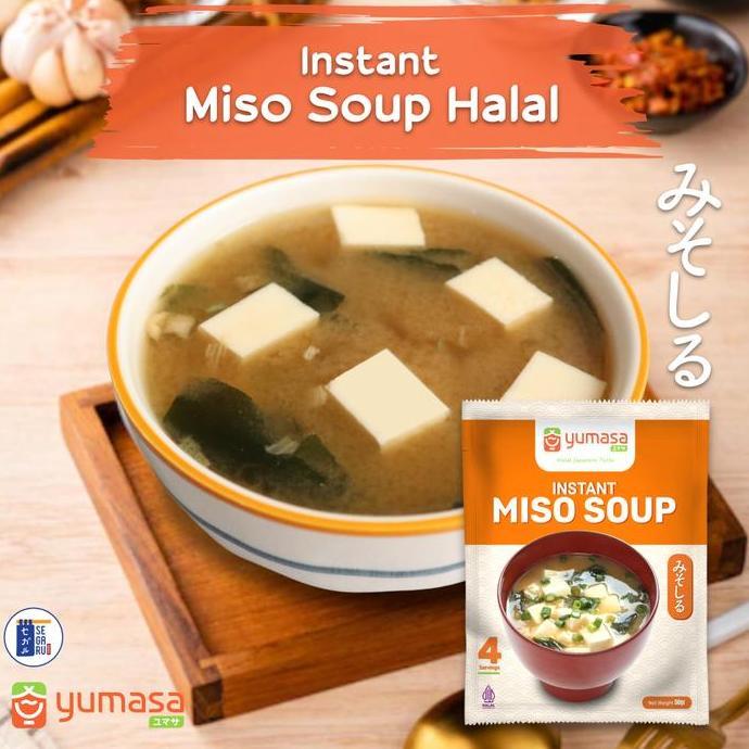 Yumasa Japanese Miso Soup Instant | Sup Miso Jepang Halal 50gr