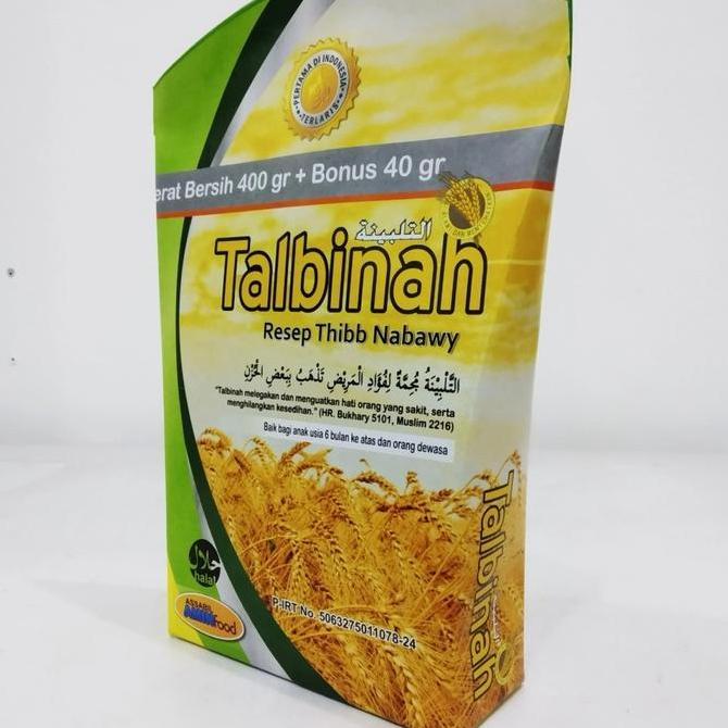 Tepung Talbinah Assabil Amin Food untuk Pencernaan (400gr+40gr) ASLI