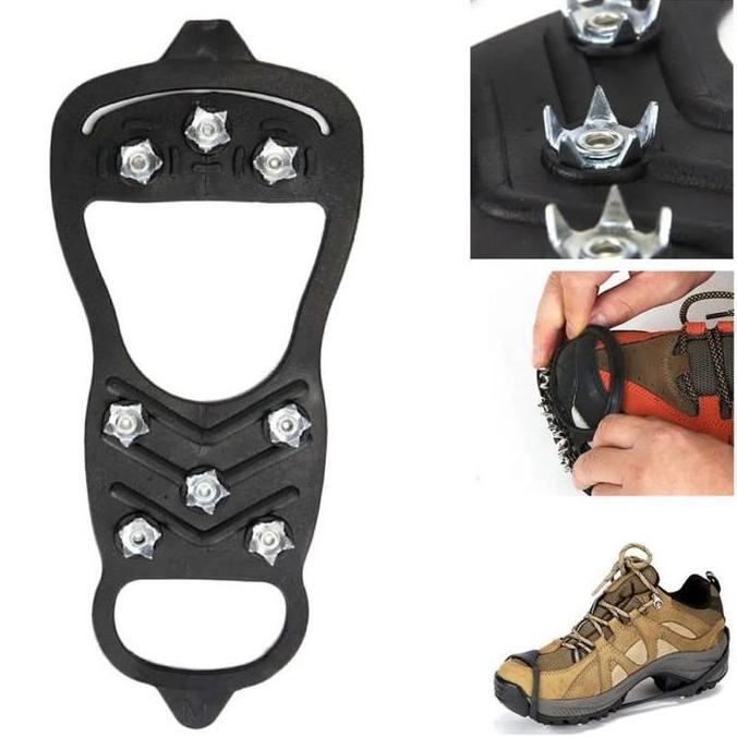 2pcs Alas Sepatu Mendaki Alas Sepatu Paku Anti Slip Alas Sepatu Salju
