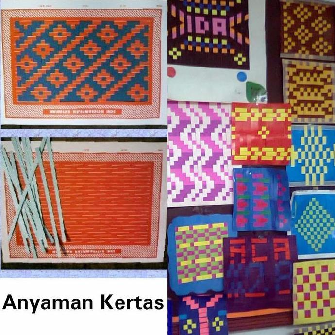 Anyaman/kertas anyaman/anyaman kertas/anyaman kreasi