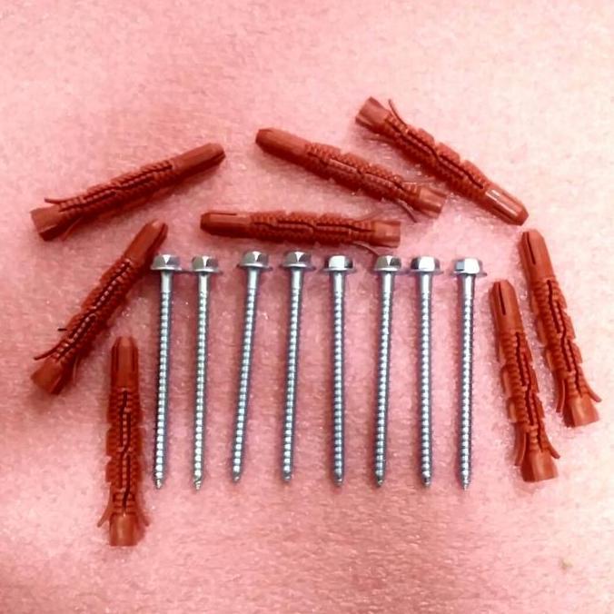 Baut Tembok Fisher - Fhiser - Piser Panjang 6Cm Original 1Set (8Pcs) Terbaru