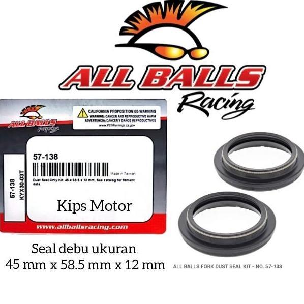 Seal Debu Shock Bmw F 800 Gs R 1200 Ukuran 45 Mm X 58.5 Mm X 12 Mm All Balls 57-138