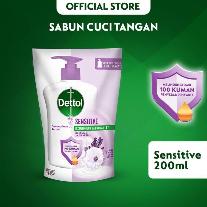 Dettol Sabun Cuci Tangan Sensitive 200ml