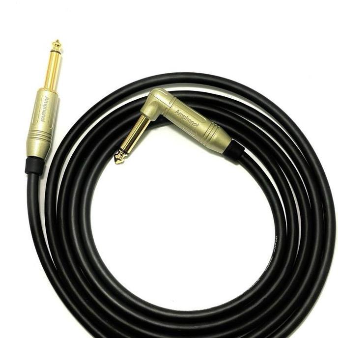 kabel Jack gitar 1 meter Mogami 2524 Amphenol