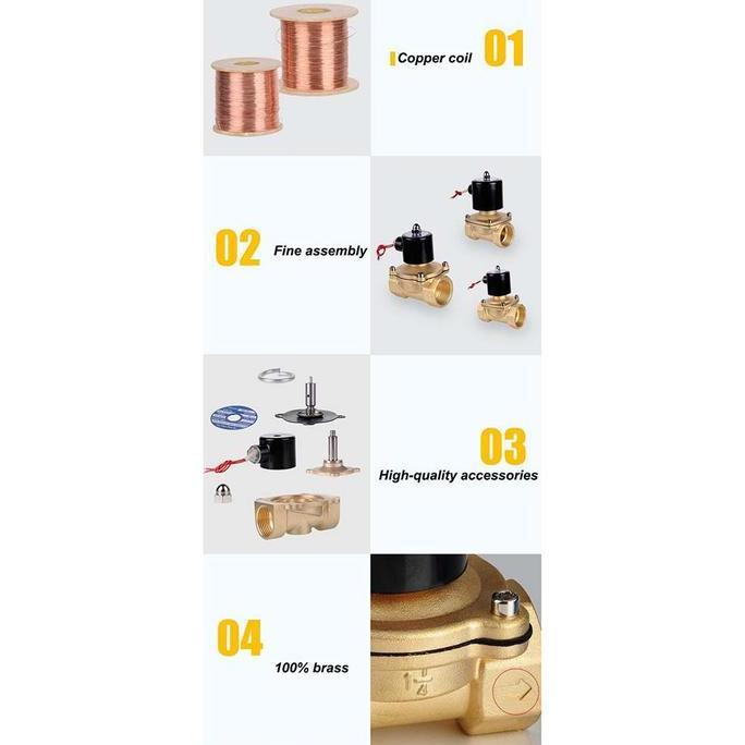 Solenoid Valve 1 inch Keran Otomatis Electric Solenoid Water Valve