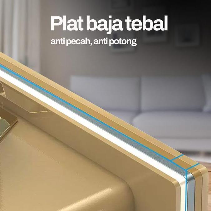 [Termurah] Brankas Mini Bahan Besi Tebal Anti Maling Pengaman Pin Dan Kunci Manual Safety Box Tempat