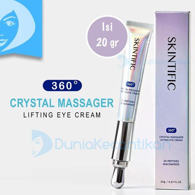 SKINTIFIC 360 Crystal Massager Lifting Eye Cream Krim Mata Anti Aging