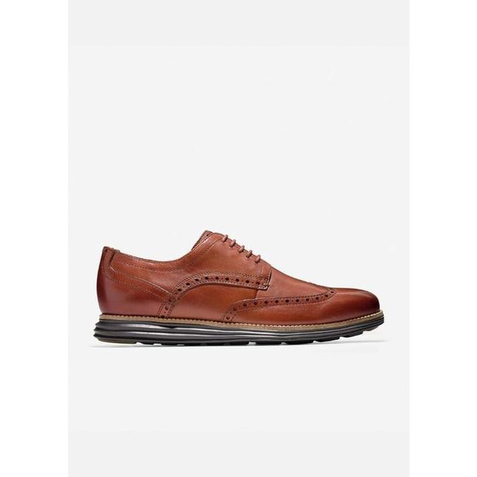 Cole Haan Man Grand Wingtip Oxford - Sepatu Pria (Coklat)