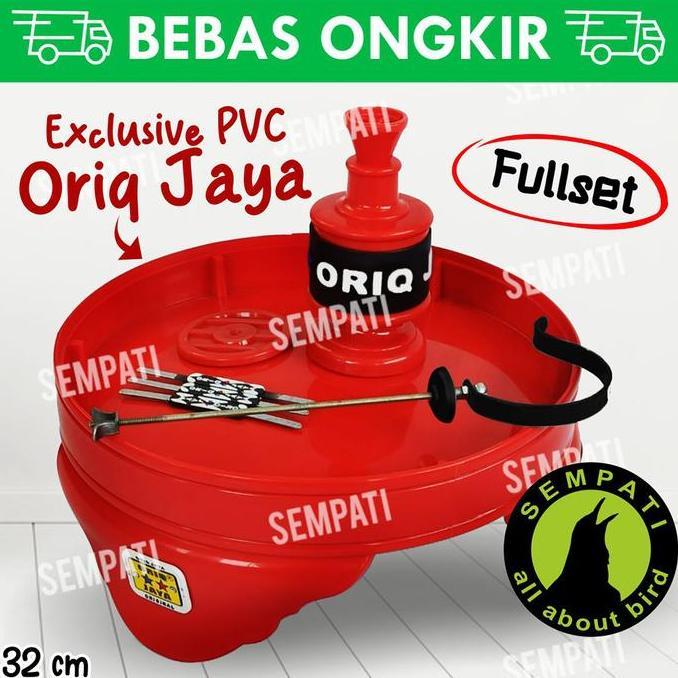 GRATIS ONGKIR - TEBOK PVC ORIQ JAYA FULLSET PION GANTUNGAN SANGKAR BURUNG LOVEBIRD TBO
